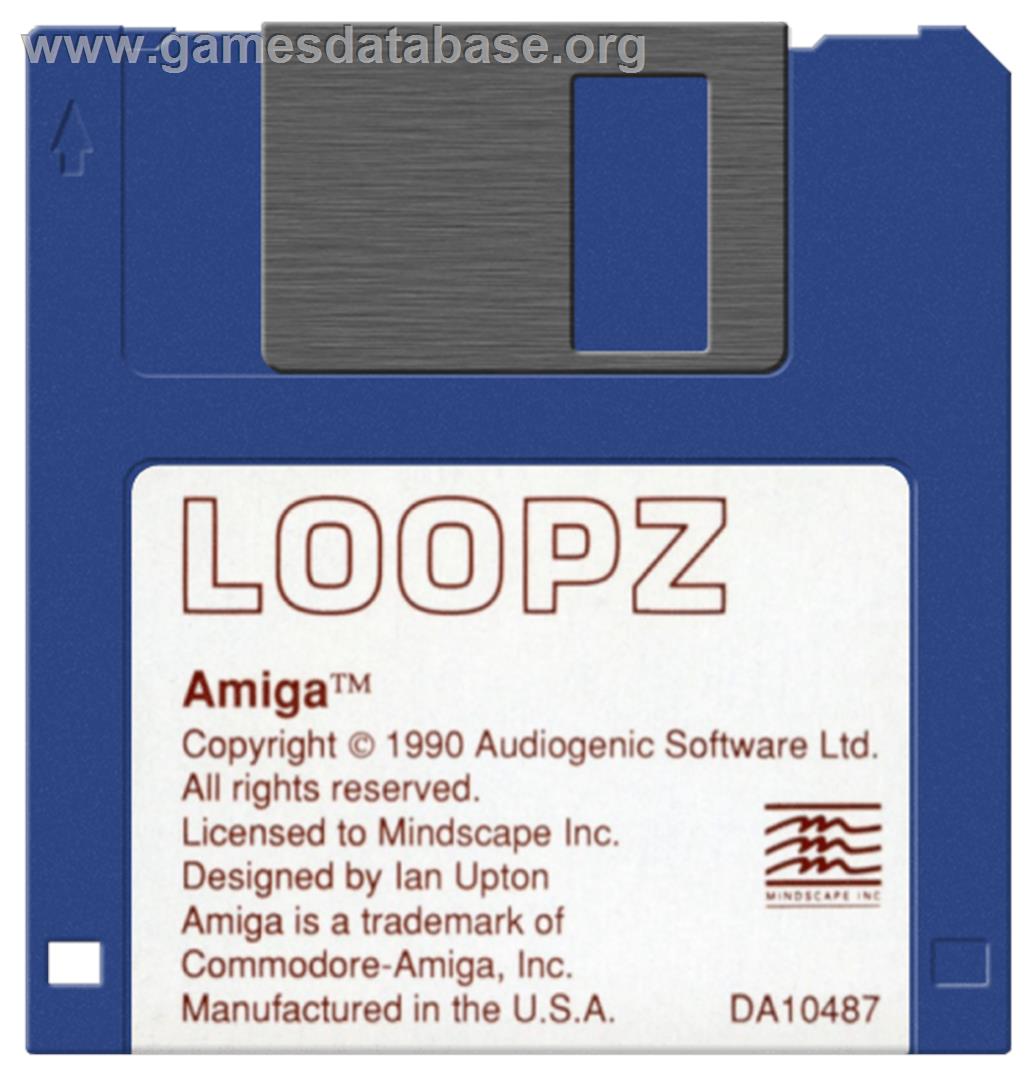 Loopz - Commodore Amiga - Artwork - Disc