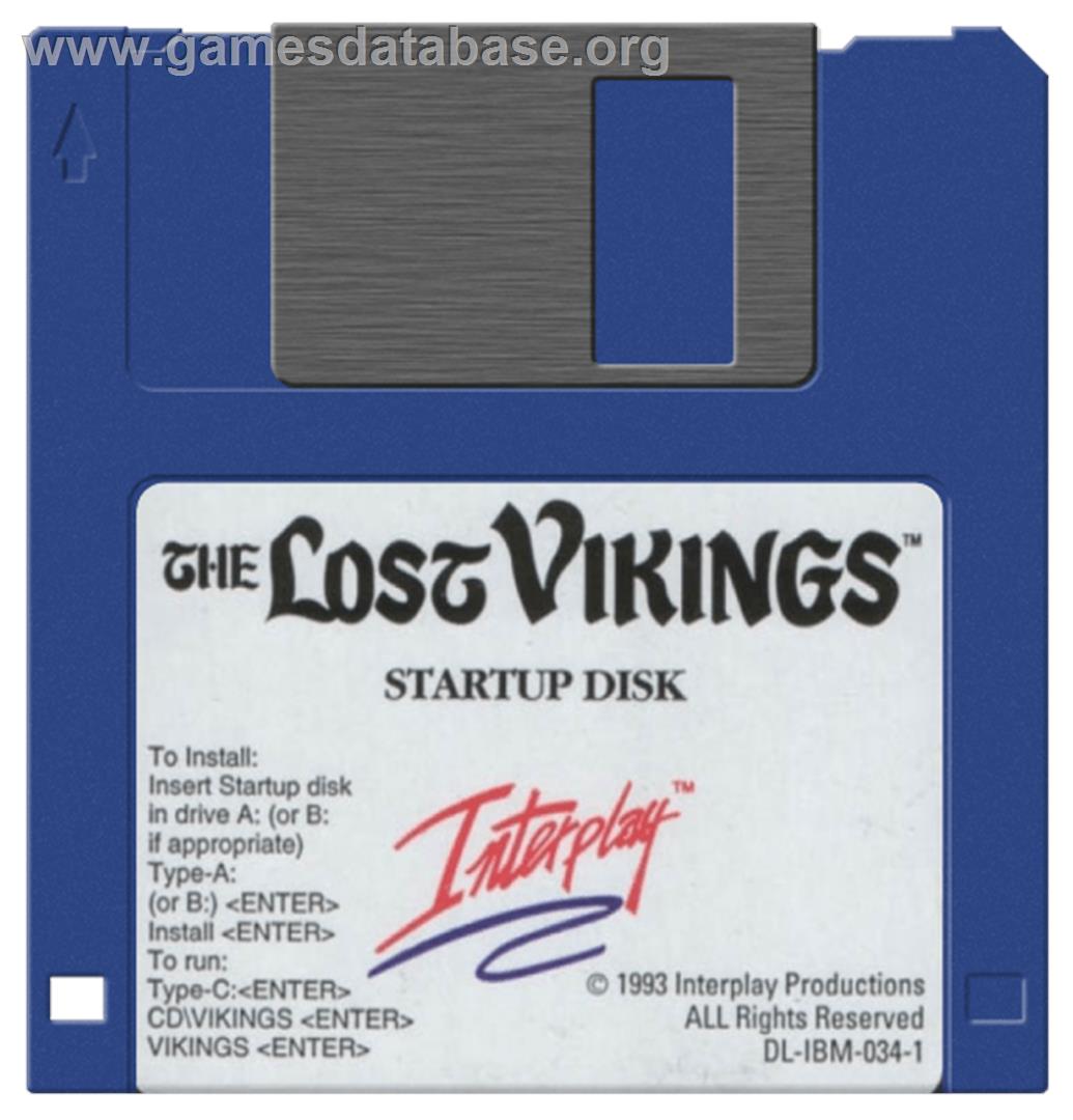 Lost Vikings - Commodore Amiga - Artwork - Disc