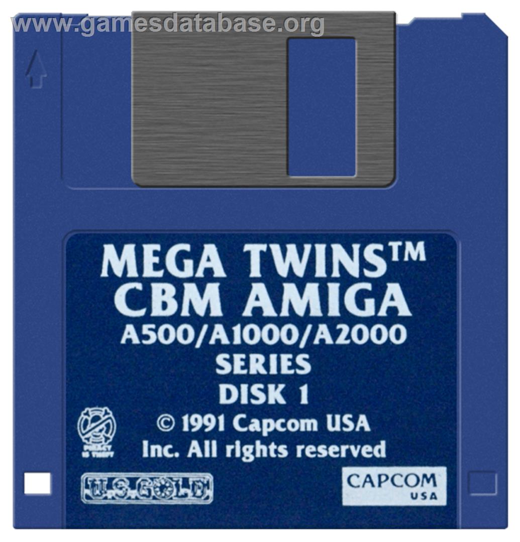 Mega Twins - Commodore Amiga - Artwork - Disc