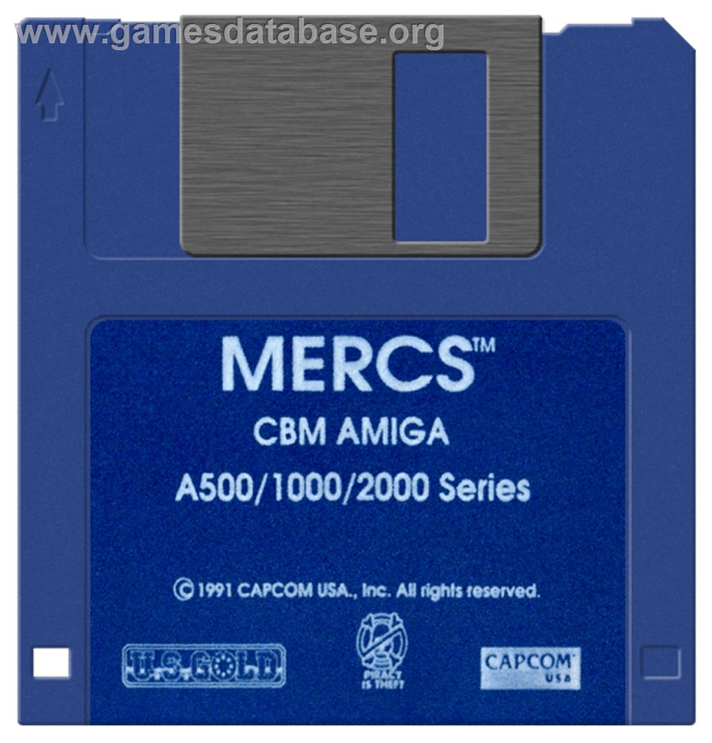 Mercs - Commodore Amiga - Artwork - Disc