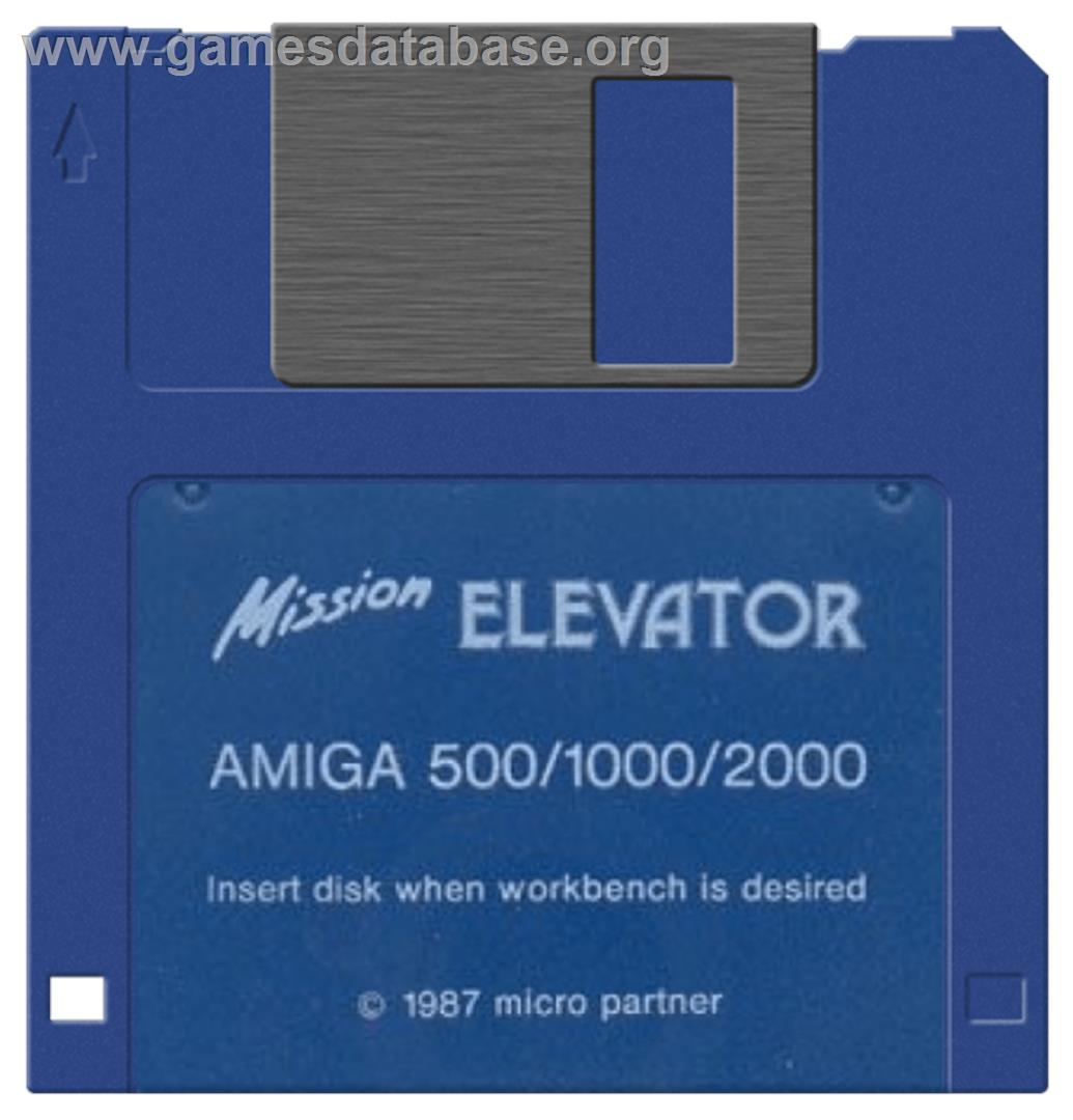 Mission Elevator - Commodore Amiga - Artwork - Disc