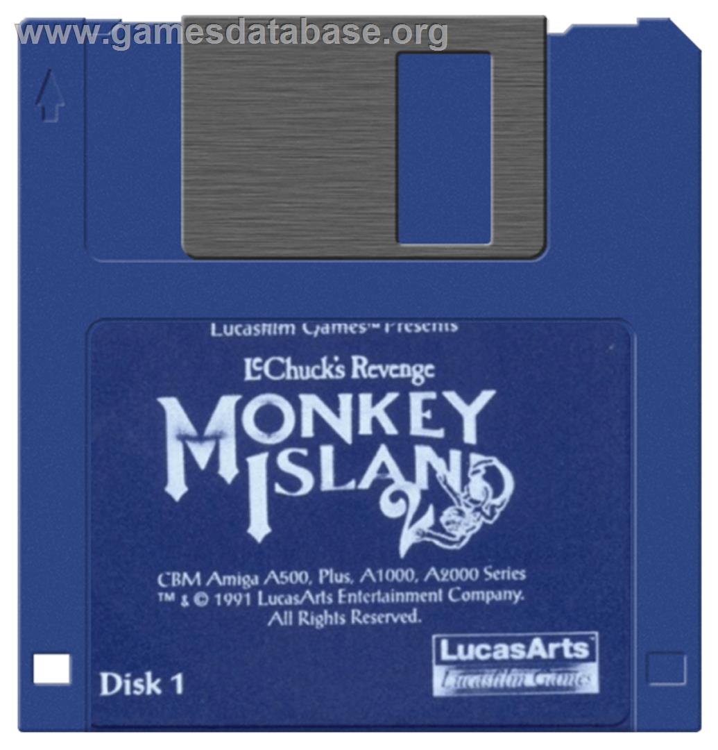 Monkey Island 2:  LeChuck's Revenge - Commodore Amiga - Artwork - Disc