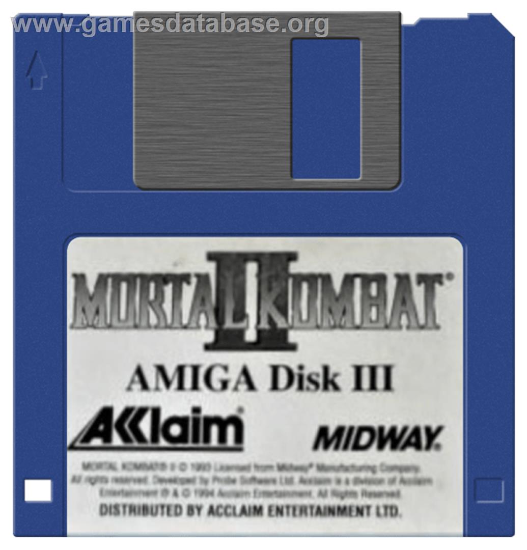 Mortal Kombat II - Commodore Amiga - Artwork - Disc