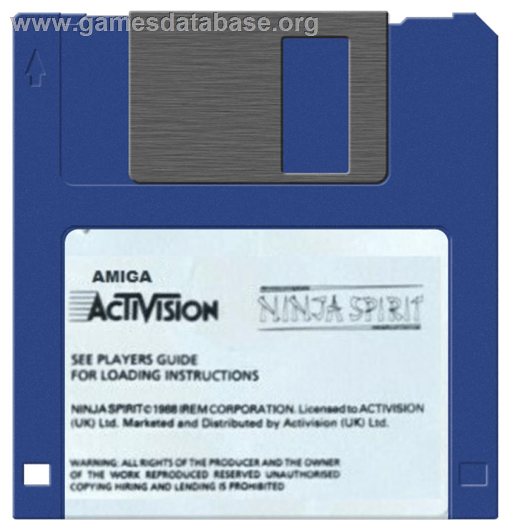 Ninja Spirit - Commodore Amiga - Artwork - Disc