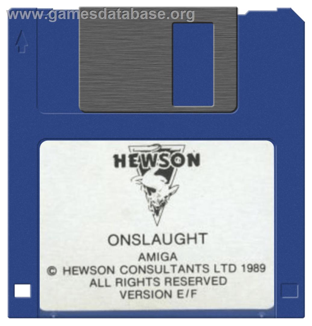 Onslaught - Commodore Amiga - Artwork - Disc