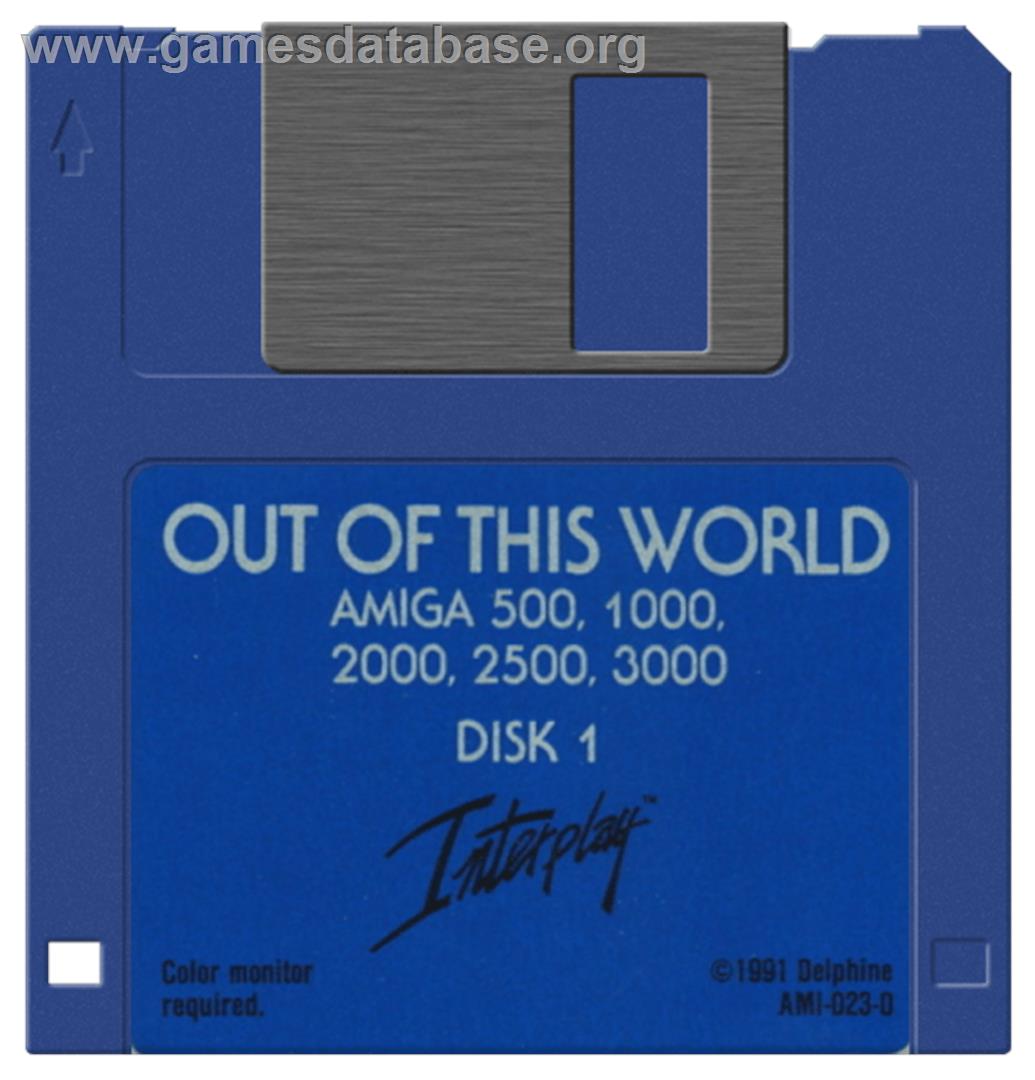 Out of This World - Commodore Amiga - Artwork - Disc