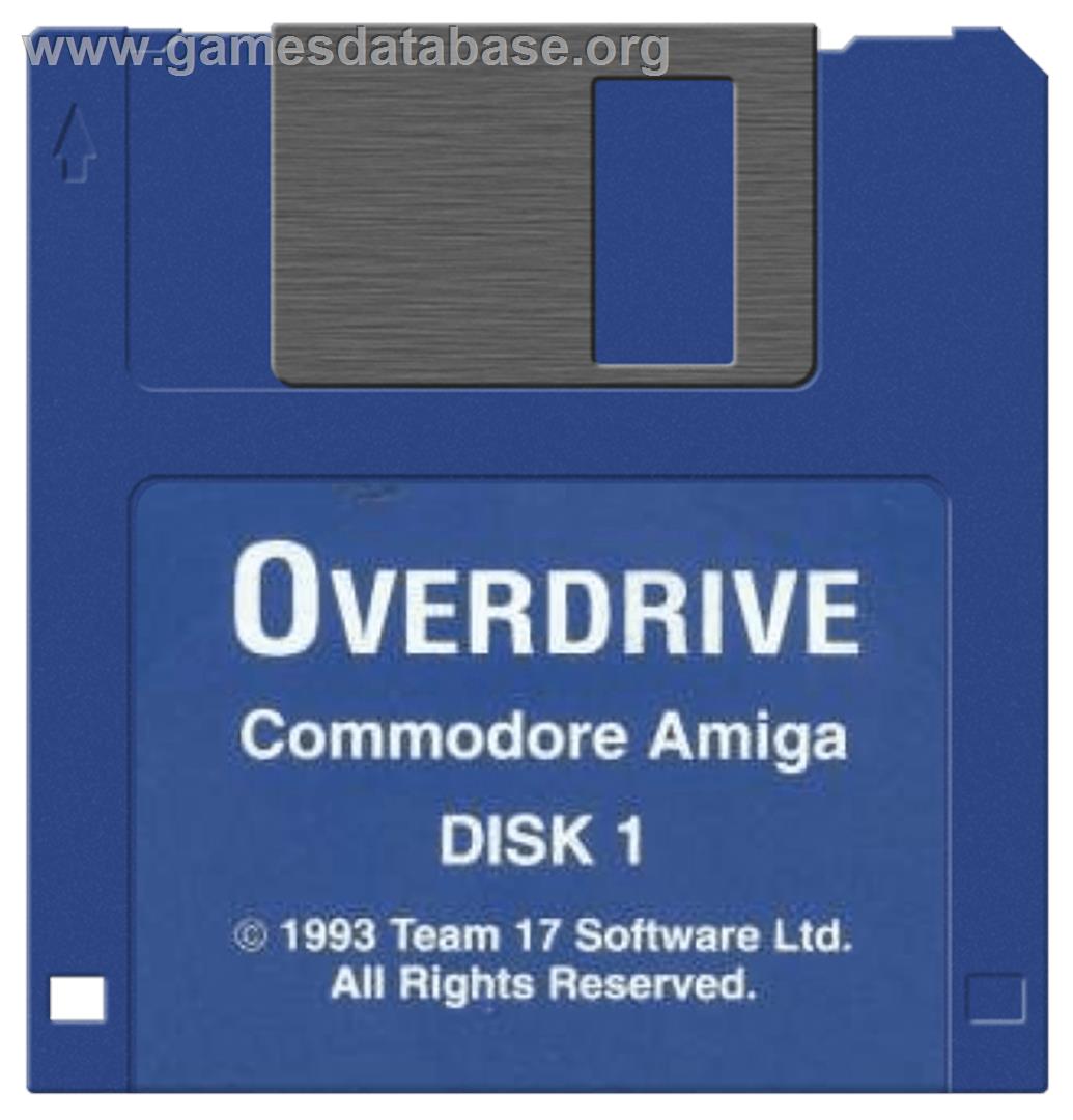 Overdrive - Commodore Amiga - Artwork - Disc