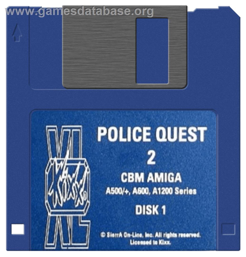 Police Quest 2: The Vengeance - Commodore Amiga - Artwork - Disc
