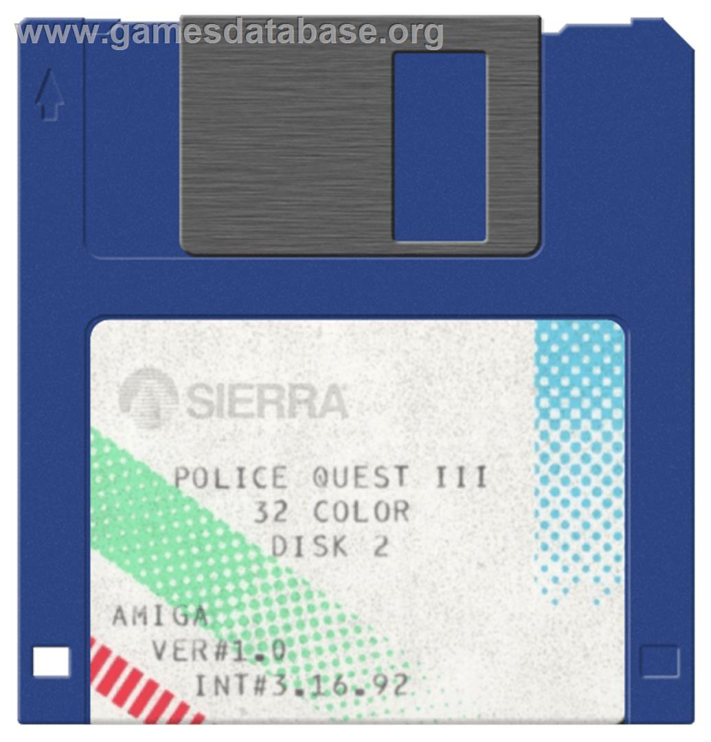 Police Quest 3: The Kindred - Commodore Amiga - Artwork - Disc