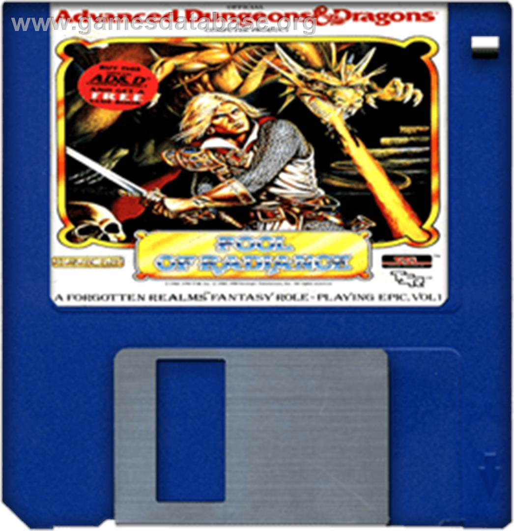 Pool of Radiance - Commodore Amiga - Artwork - Disc