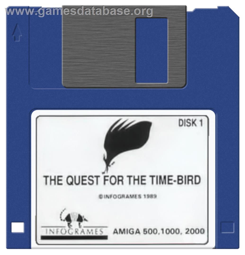 Quest for the Time-bird - Commodore Amiga - Artwork - Disc