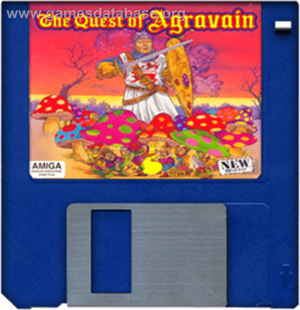 Quest of Agravain - Commodore Amiga - Artwork - Disc