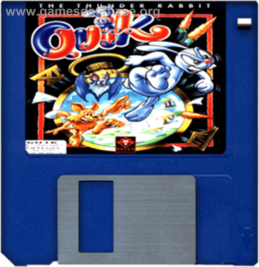 Quik the Thunder Rabbit - Commodore Amiga - Artwork - Disc
