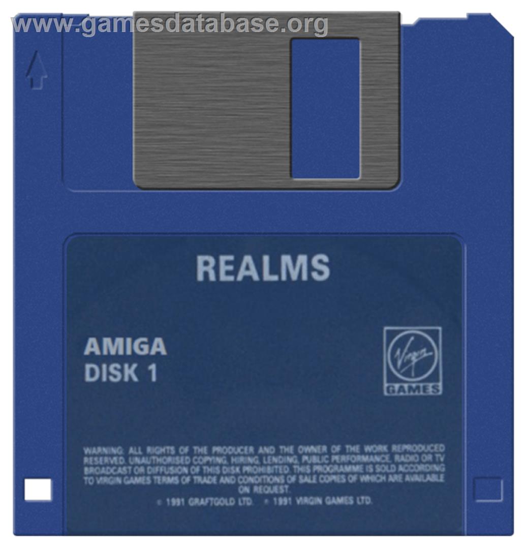 Realms - Commodore Amiga - Artwork - Disc