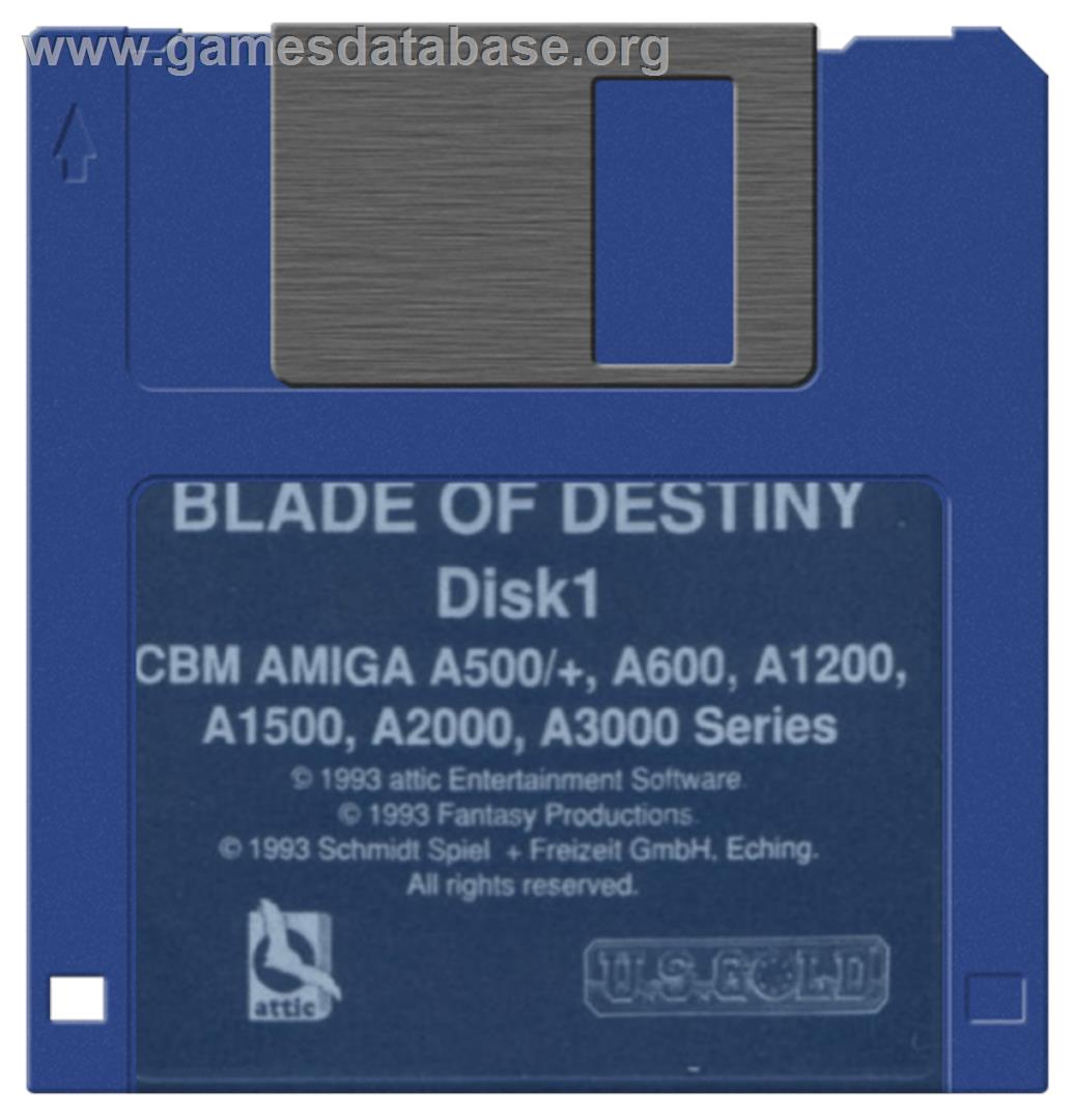 Realms of Arkania: Blade of Destiny - Commodore Amiga - Artwork - Disc