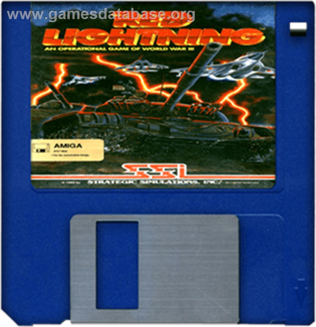 Red Lightning - Commodore Amiga - Artwork - Disc