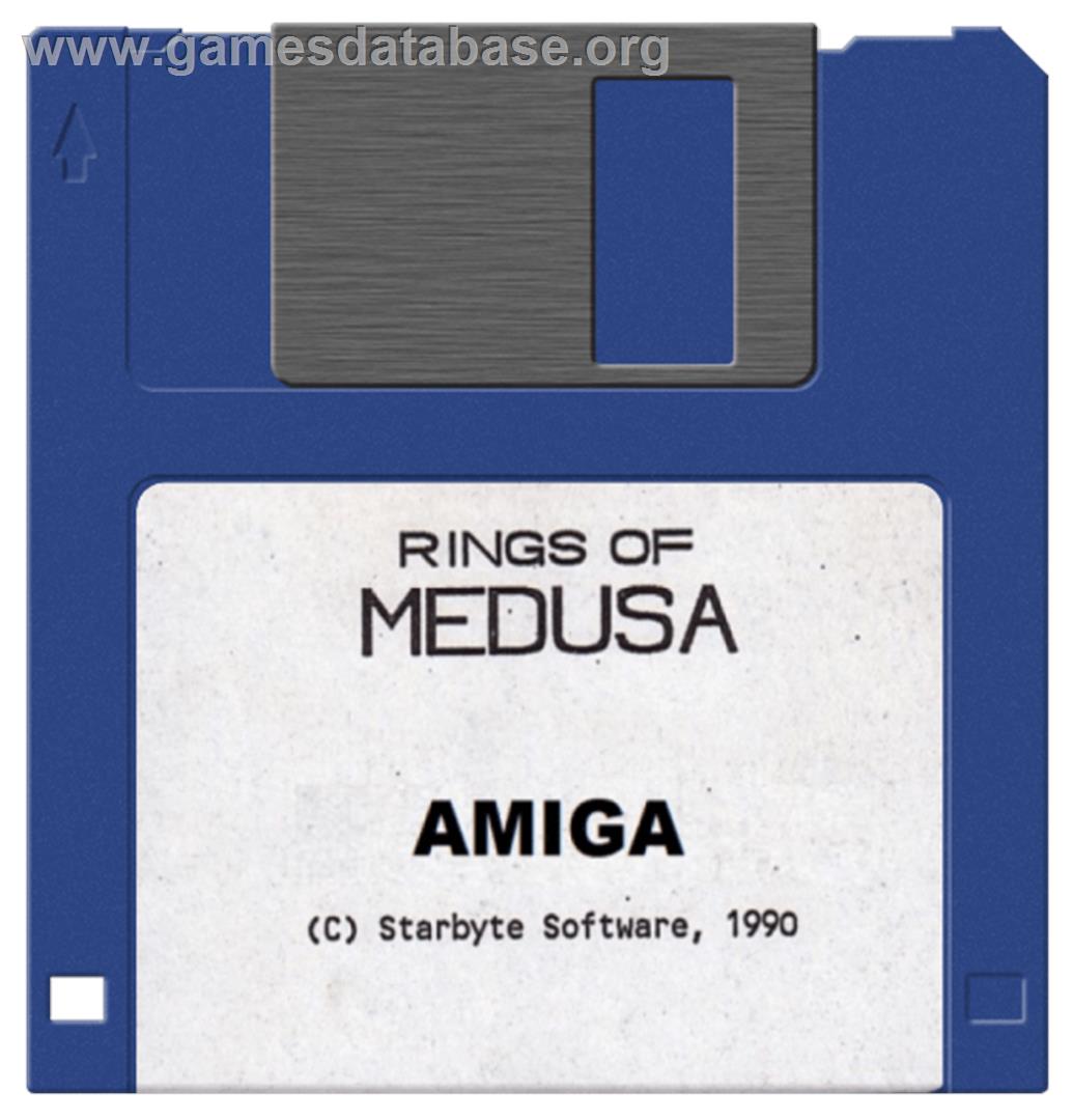 Rings of Medusa - Commodore Amiga - Artwork - Disc