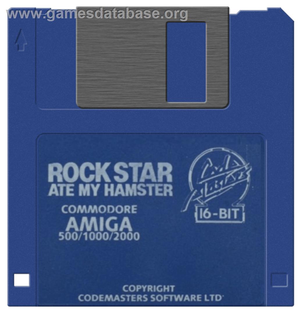 Rock Star Ate my Hamster - Commodore Amiga - Artwork - Disc