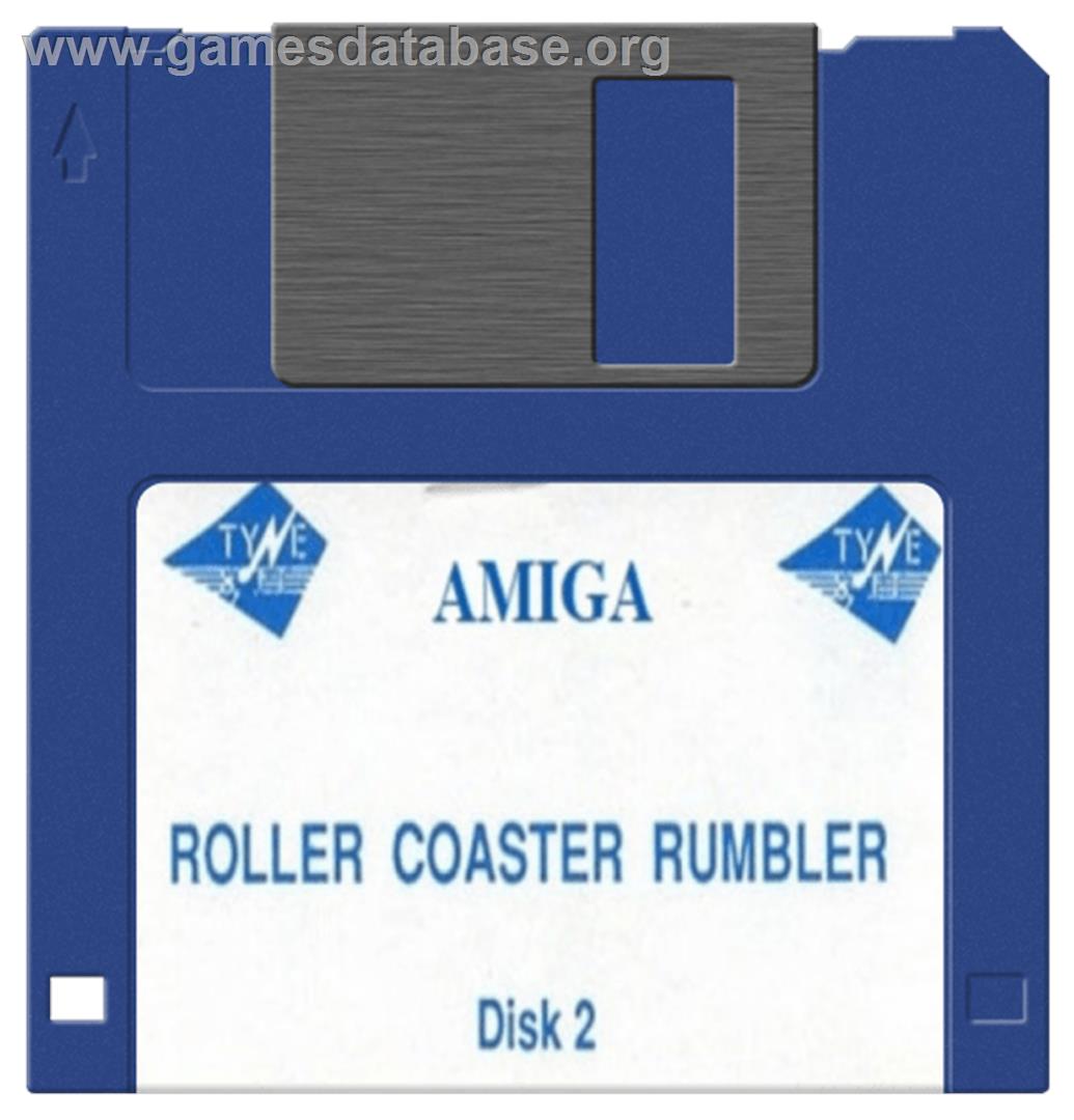Roller Coaster Rumbler - Commodore Amiga - Artwork - Disc