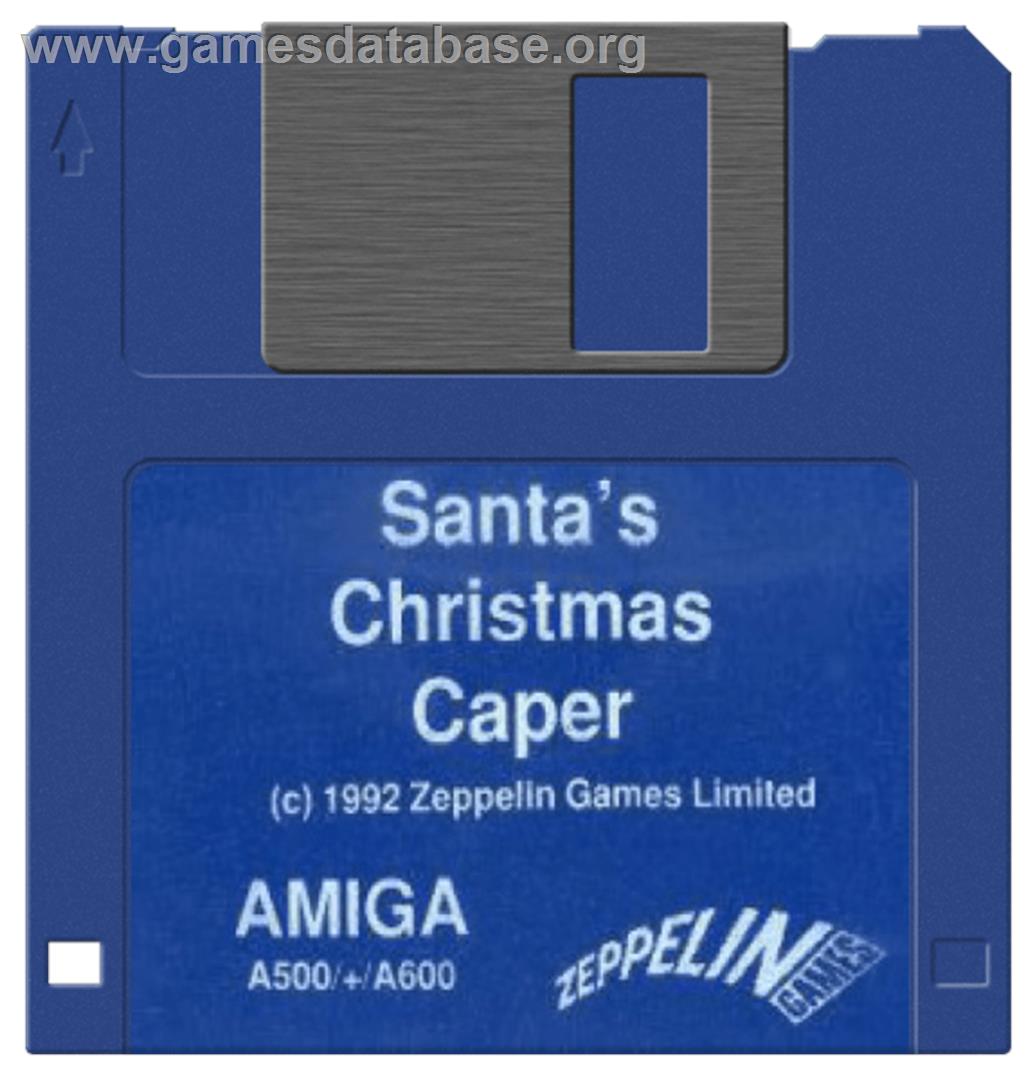 Santa's Xmas Caper - Commodore Amiga - Artwork - Disc