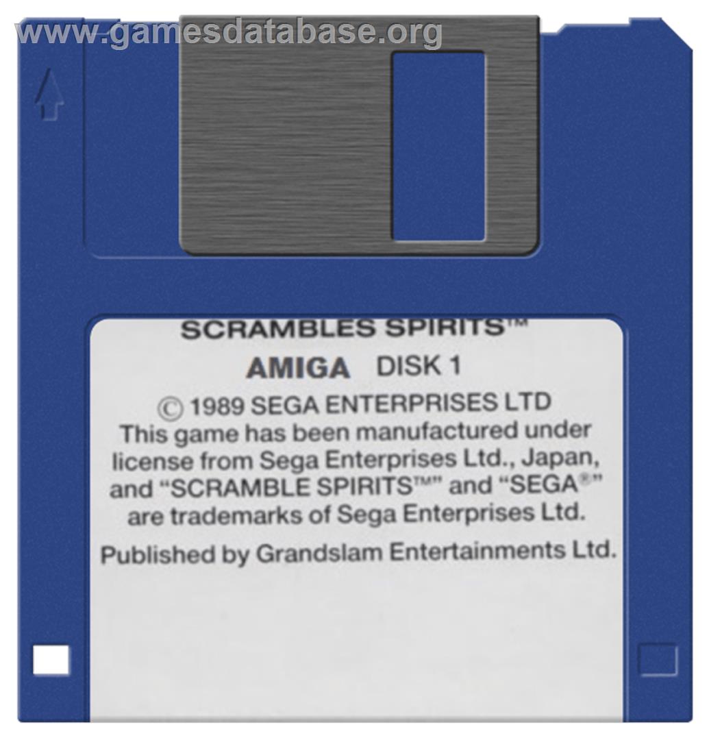 Scramble Spirits - Commodore Amiga - Artwork - Disc