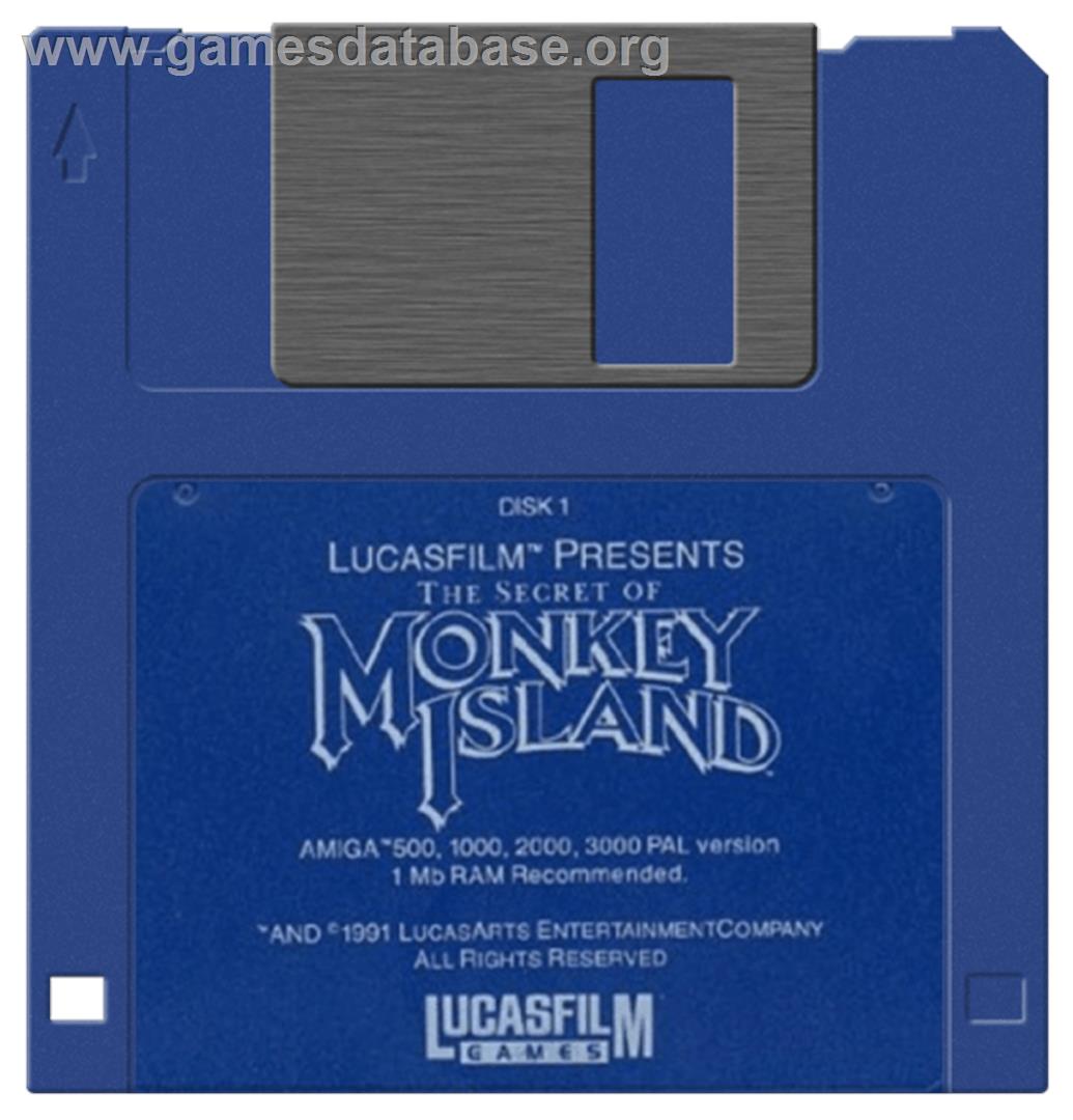 Secret of Monkey Island - Commodore Amiga - Artwork - Disc
