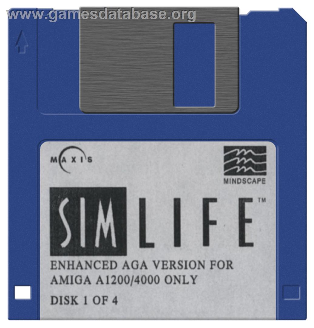Sim Life - Commodore Amiga - Artwork - Disc
