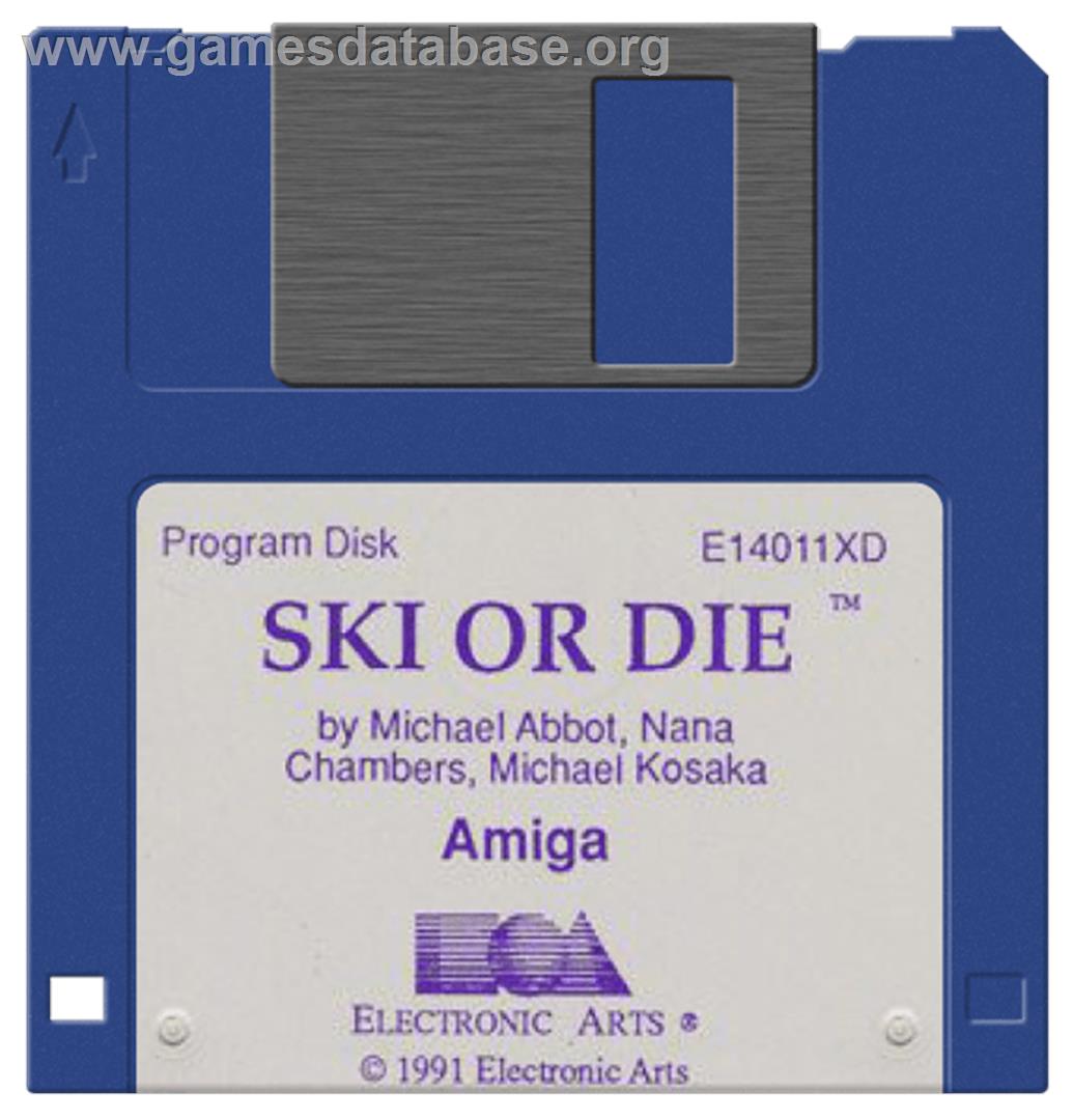 Ski or Die - Commodore Amiga - Artwork - Disc