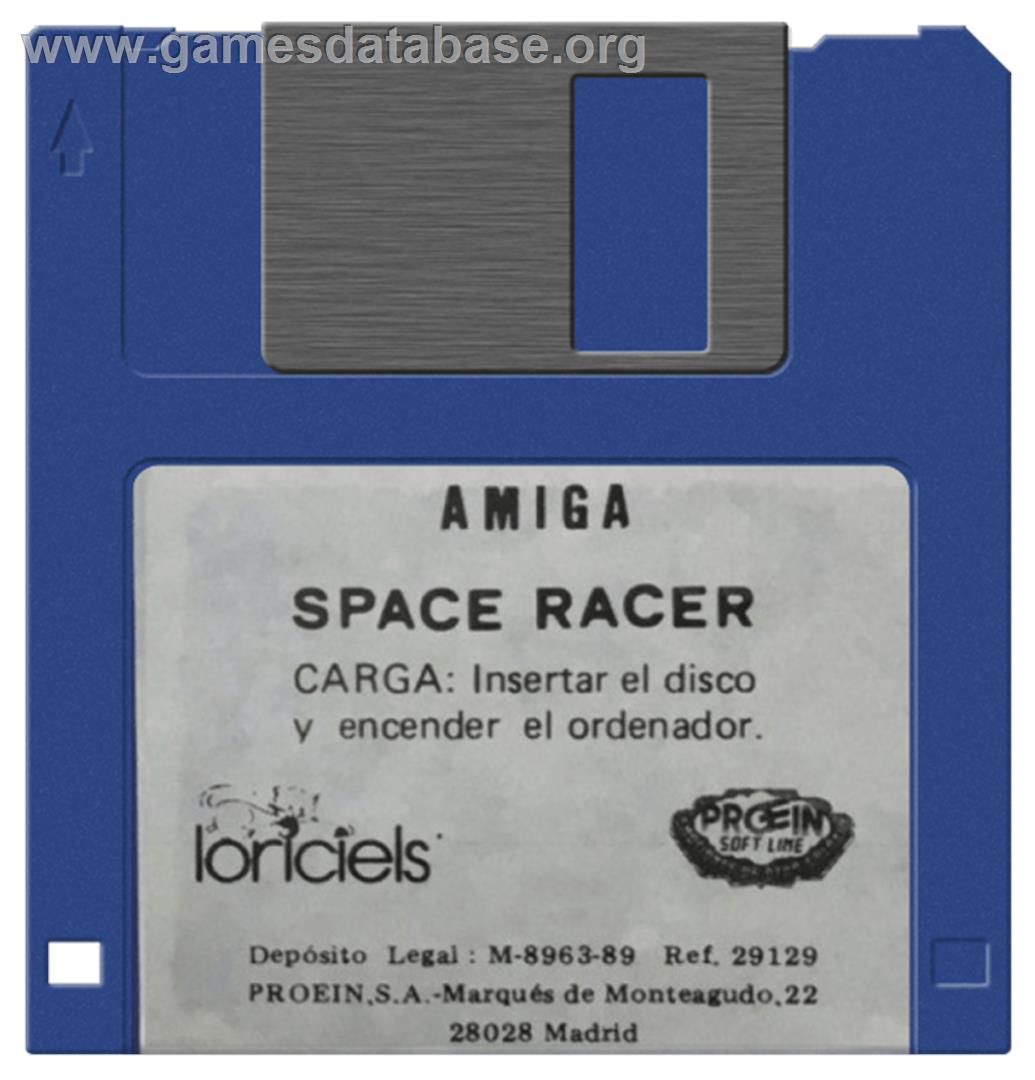 Space Racer - Commodore Amiga - Artwork - Disc