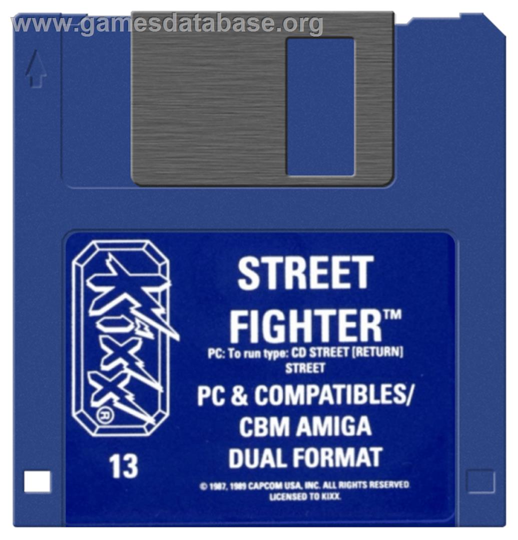 Street Fighter - Commodore Amiga - Artwork - Disc