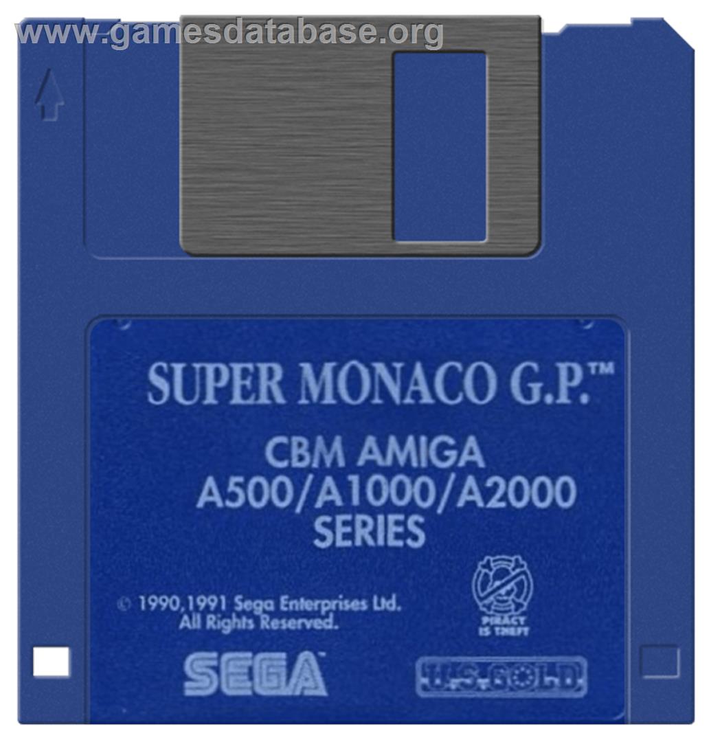 Super Monaco GP - Commodore Amiga - Artwork - Disc