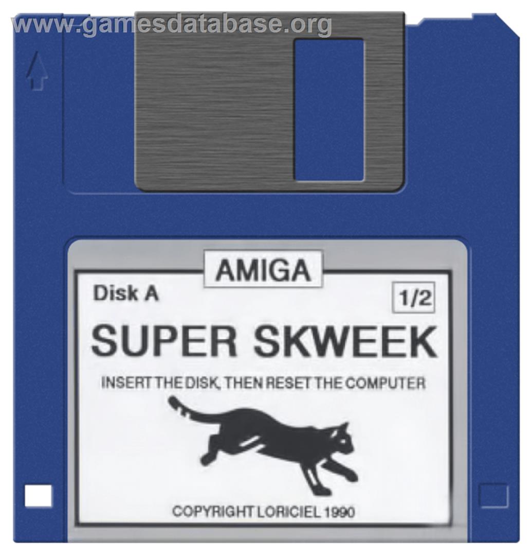 Super Skweek - Commodore Amiga - Artwork - Disc