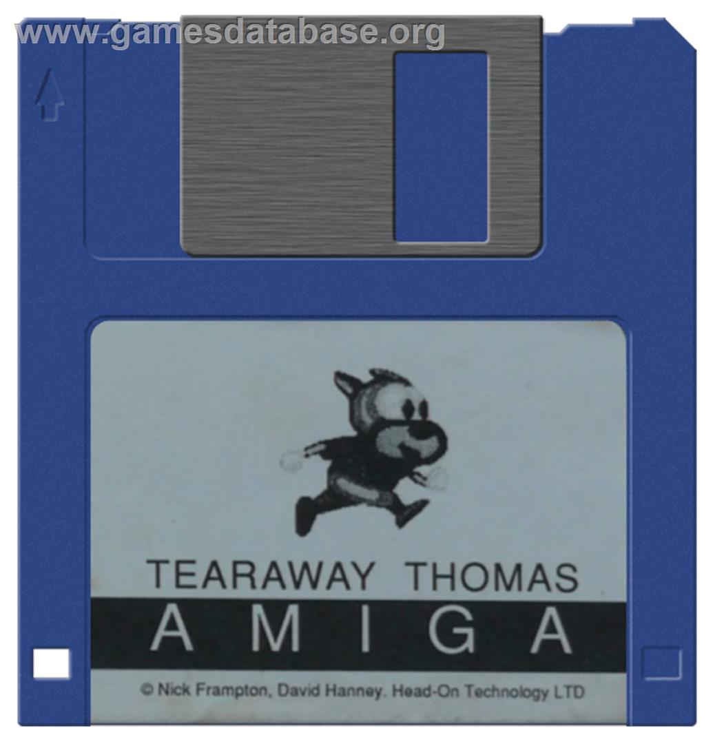 Tearaway Thomas - Commodore Amiga - Artwork - Disc