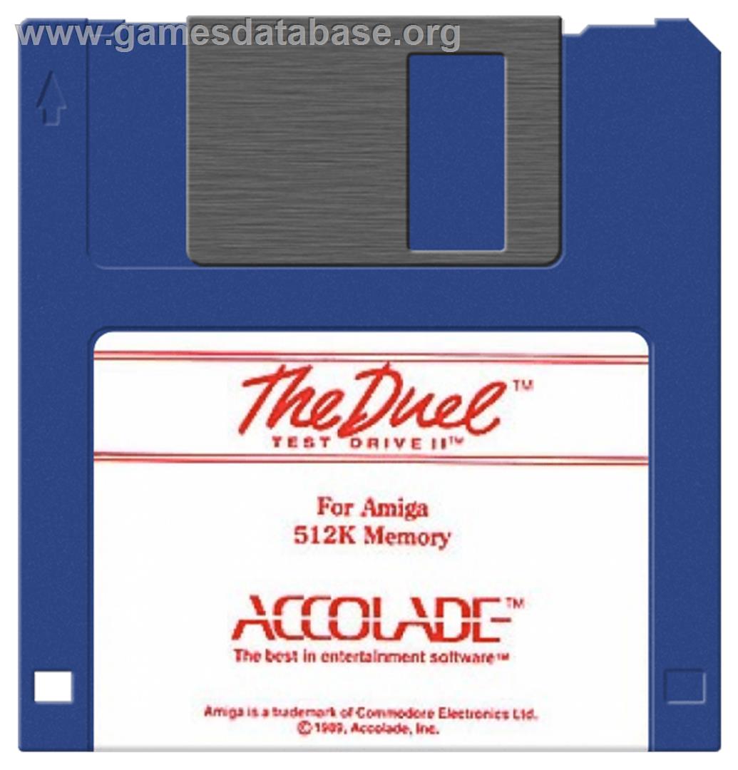 Test Drive II Scenery Disk: California Challenge - Commodore Amiga - Artwork - Disc