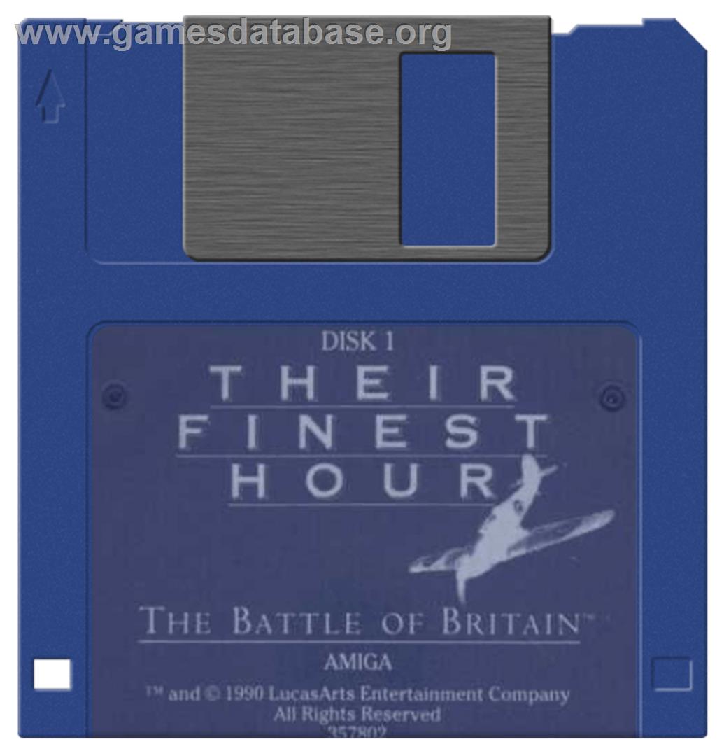 Their Finest Hour: The Battle of Britain - Commodore Amiga - Artwork - Disc