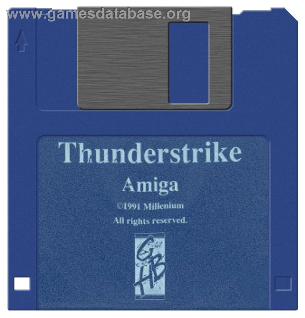 Thunder Strike - Commodore Amiga - Artwork - Disc