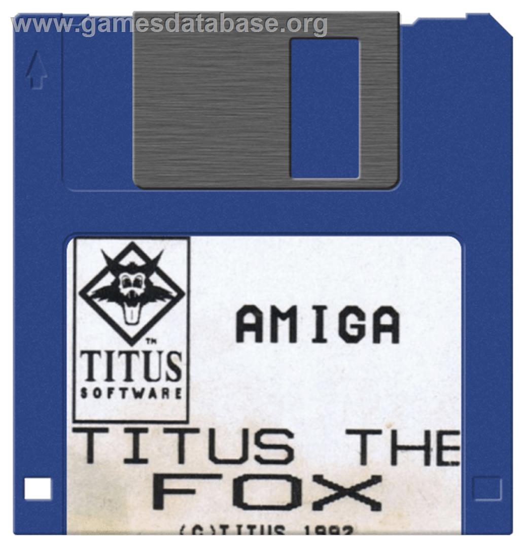 Titus the Fox: To Marrakech and Back - Commodore Amiga - Artwork - Disc