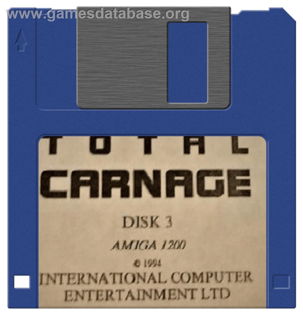 Total Carnage - Commodore Amiga - Artwork - Disc