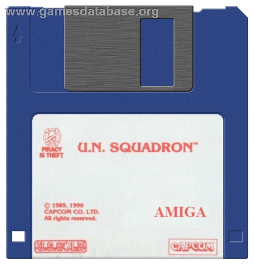 U.N. Squadron - Commodore Amiga - Artwork - Disc