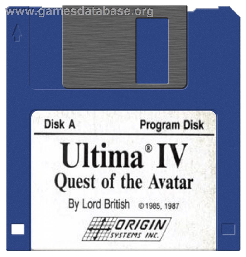 Ultima IV: Quest of the Avatar - Commodore Amiga - Artwork - Disc