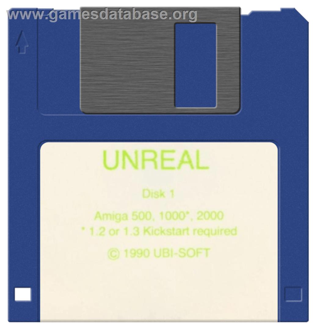 Unreal - Commodore Amiga - Artwork - Disc
