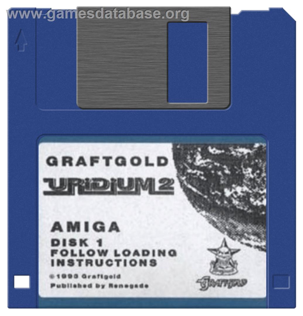 Uridium 2 - Commodore Amiga - Artwork - Disc