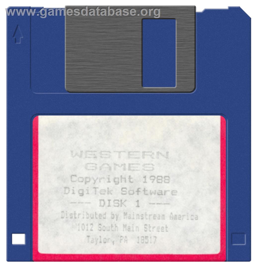 Western Games - Commodore Amiga - Artwork - Disc