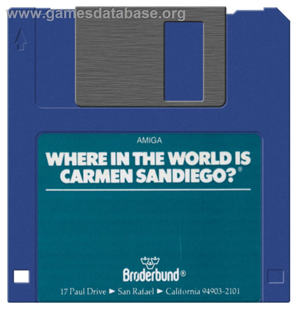 Where in the World is Carmen Sandiego - Commodore Amiga - Artwork - Disc