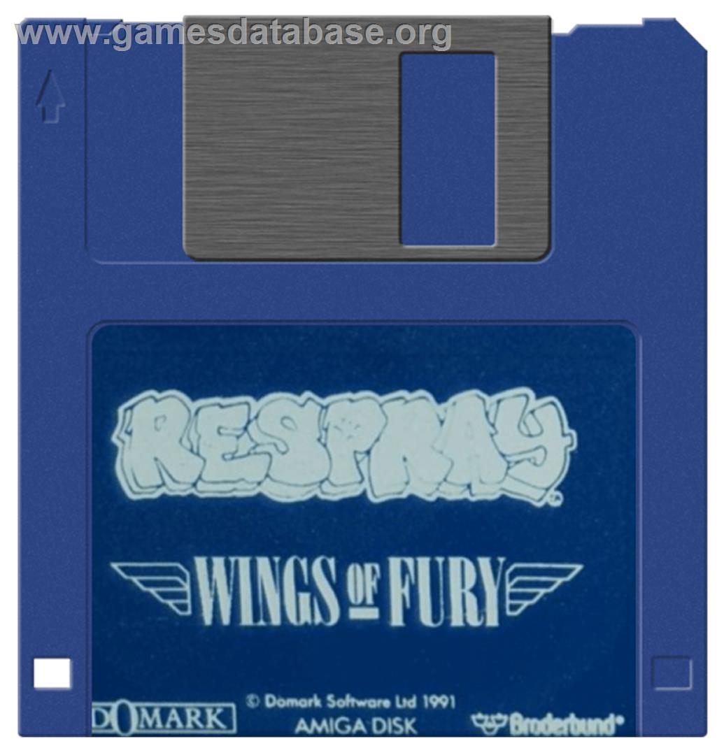 Wings of Fury - Commodore Amiga - Artwork - Disc