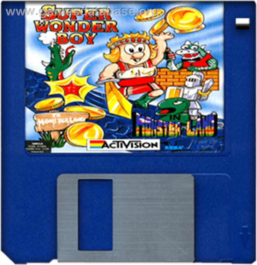 Wonder Boy in Monster Land - Commodore Amiga - Artwork - Disc