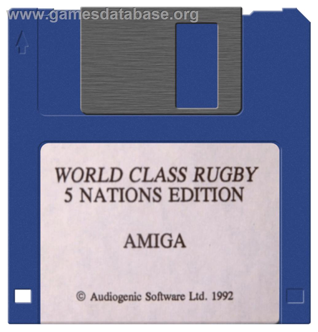 World Class Rugby - Commodore Amiga - Artwork - Disc