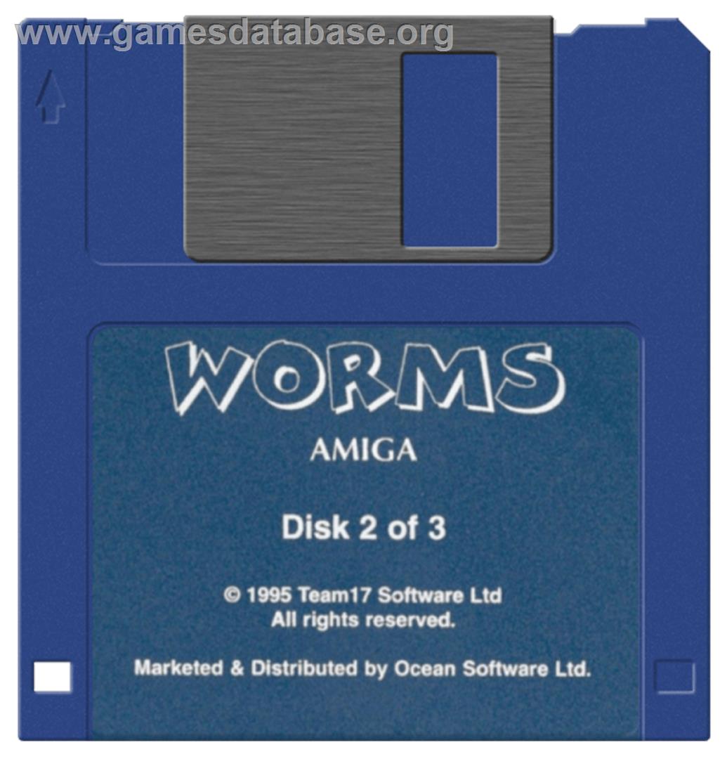 Worms: The Director's Cut - Commodore Amiga - Artwork - Disc