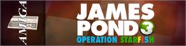 Arcade Cabinet Marquee for James Pond 3: Operation Starfish.