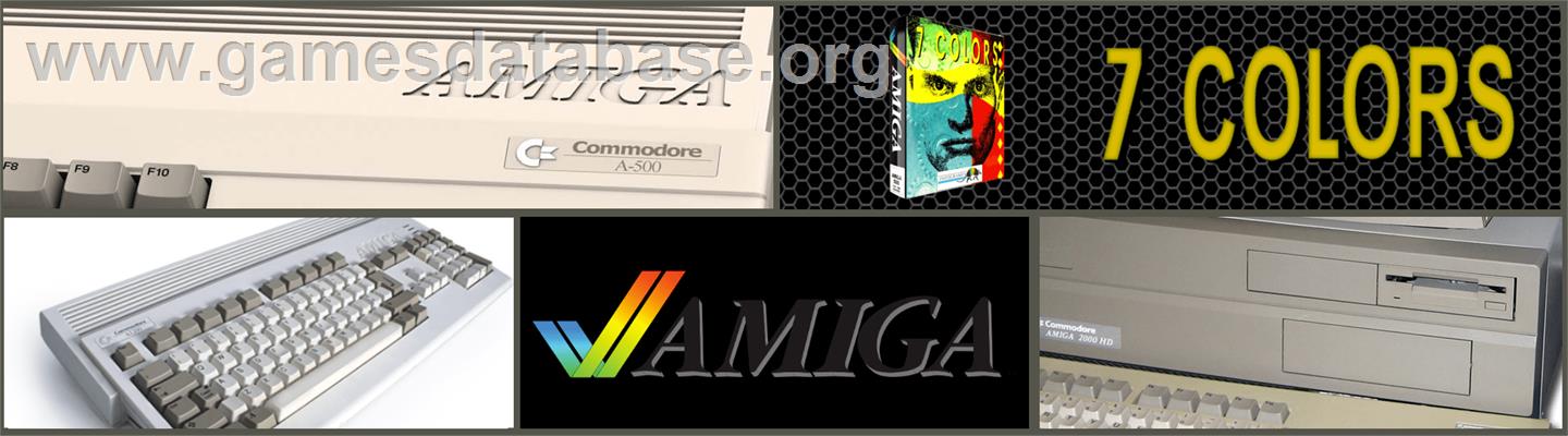 7 Colors - Commodore Amiga - Artwork - Marquee